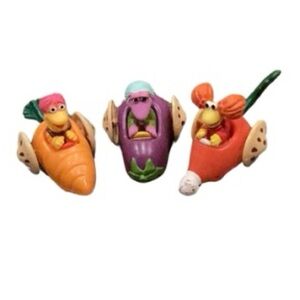 Fraggle Rock Vegetable Racers McDonald’s Happy Meal  1998 Set of 3